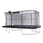 JumpKing 10'x15' Rectangle Trampoline with 2 Powder Coated Basketball Hoops & Breakaway Rim - Thumbnail 1 of 12