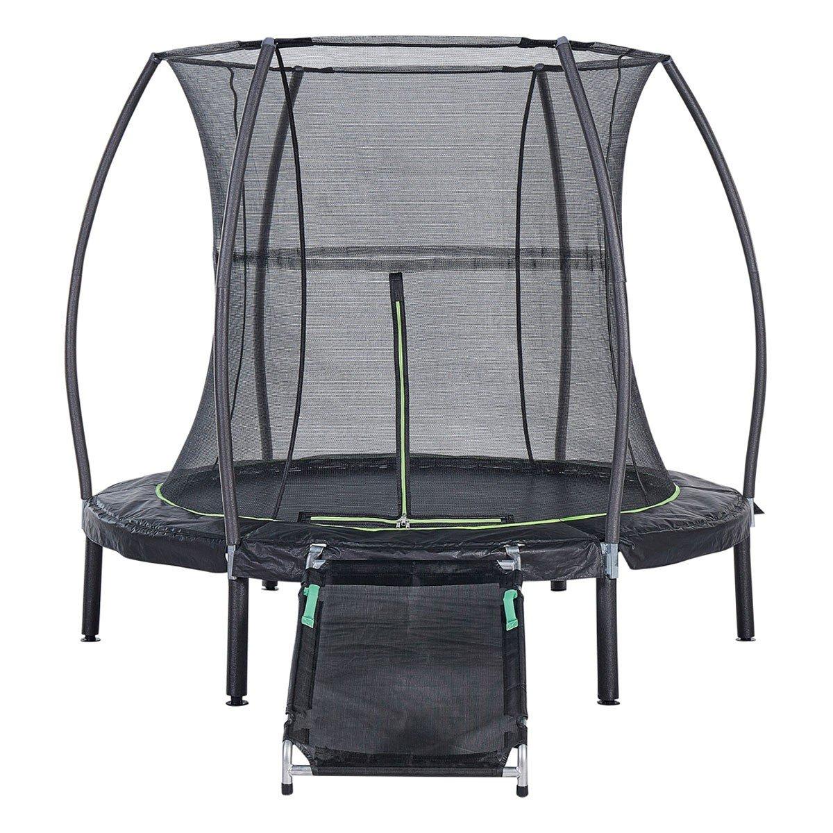 JumpKing 7ft Round Trampoline with Enclosure and Ramp