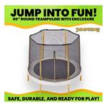 JumpKing 60 Round Trampoline with Enclosure - Thumbnail 6 of 7