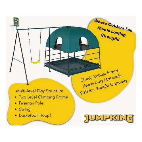 JumpKing Kids Climbing Den & Outdoor Playset - Primary Image