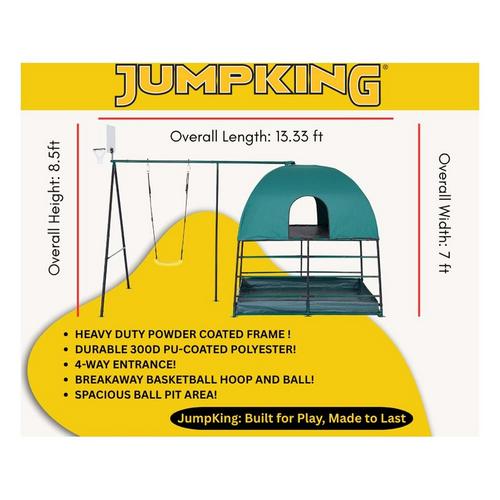 JumpKing Kids Climbing Den & Outdoor Playset - Primary Image