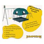 JumpKing Ultimate All-in-One 5-Station Outdoor Adventure Playset - Thumbnail 2 of 5