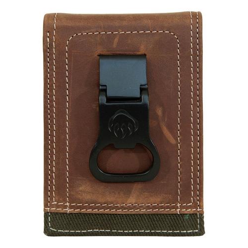 Wolverine Canvas Leather Front Pocket Wallet - Primary Image