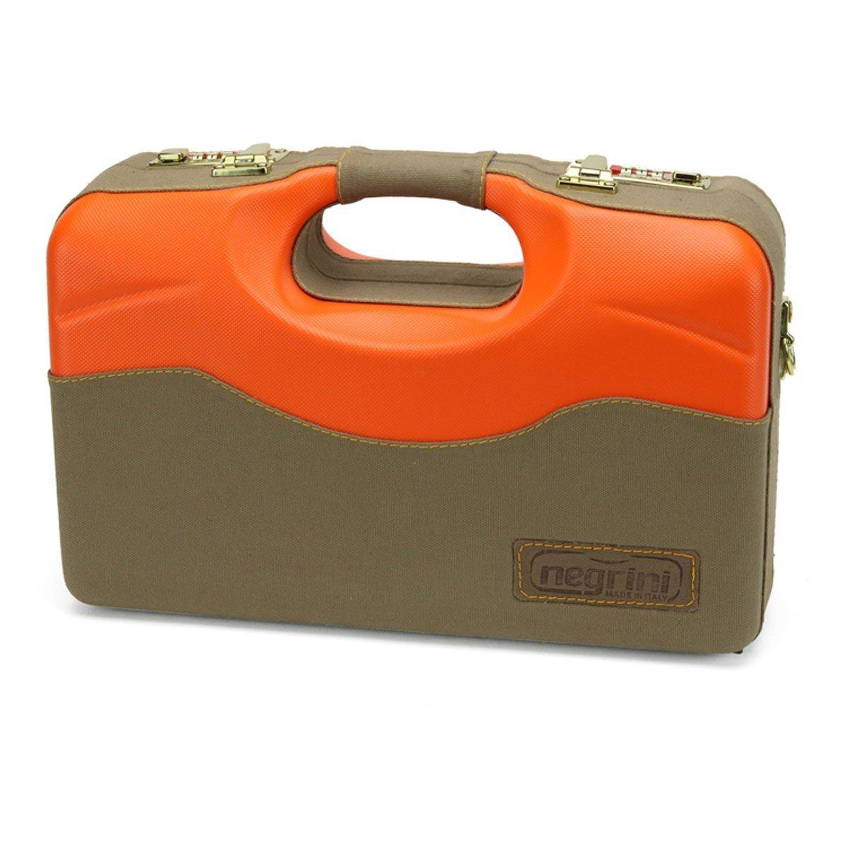 Nergrini Khaki Blaze Upland Shotshell Case - Negrini