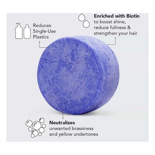 Kitsch Biotin Purple Toning Solid Shampoo Bar - Primary Image