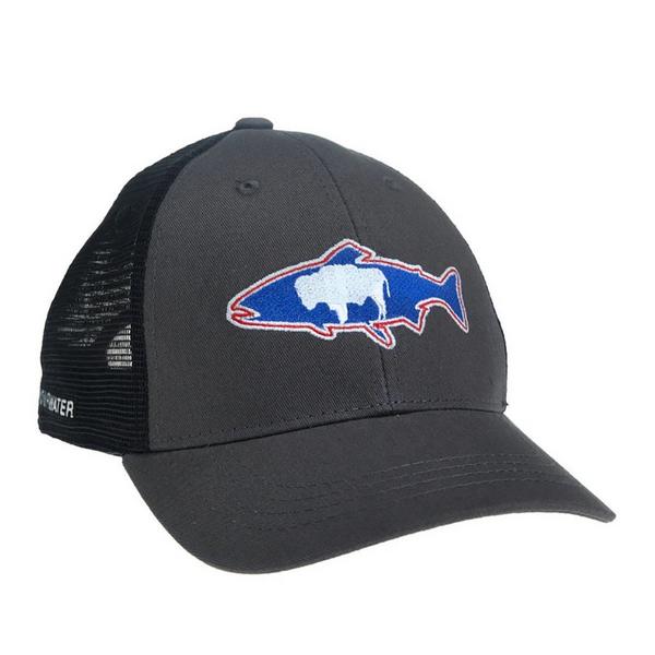 REPYOURWATER Wyoming Flag Fly Fishing Snapback Hat