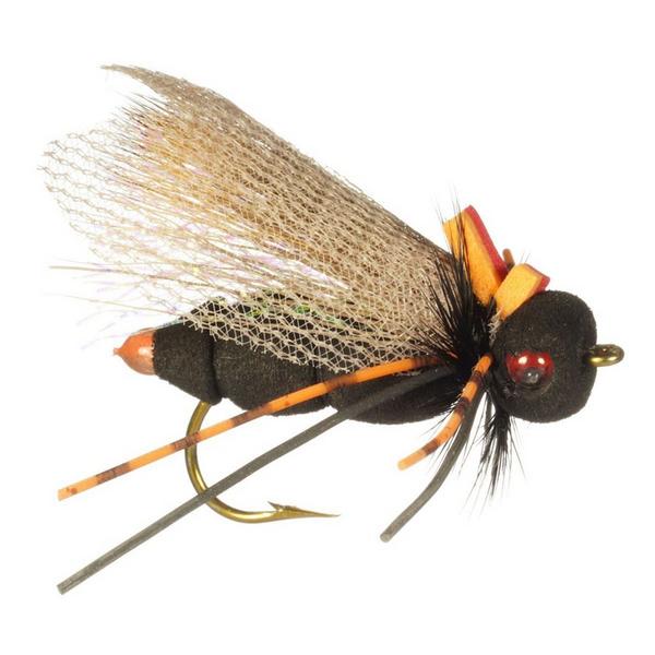 RAINYS FLIES AND SUPPLIES Rainy's Black/Orange Ultimate Cicada-FM Terrestrial