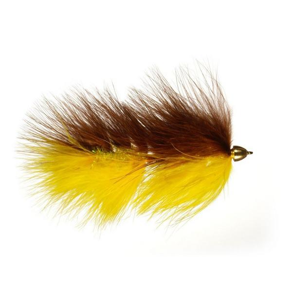 RAINYS FLIES AND SUPPLIES Rainy's Galloup's Barely Legal Streamer Brown/Yellow