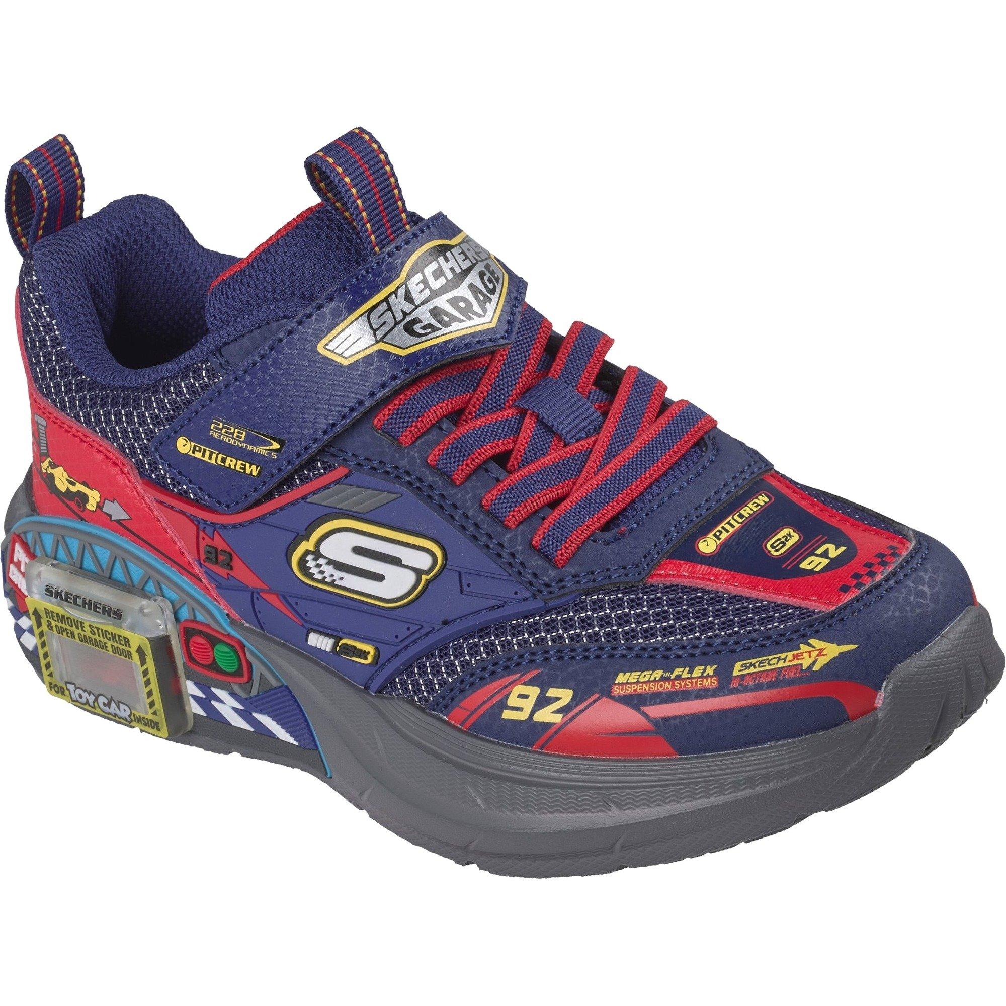 Big Kids' Skechers Garage Pit Crew 92 Hook N Loop Shoes