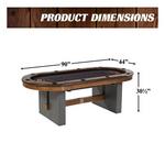 Barrington 10-Player Urban Poker Table with Dining Top - Thumbnail 2 of 8