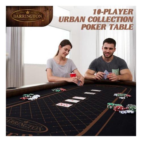 Barrington 10-Player Urban Poker Table with Dining Top - Primary Image