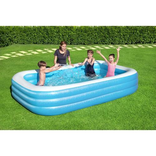 Bestway H2OGO! Blue Rectangular Inflatable Family Swimming Pool - Primary Image