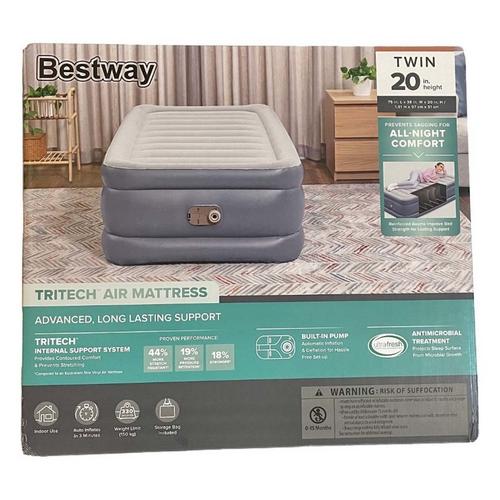 Bestway Tritech 20" Twin Air Mattress with Built-In Pump - Primary Image
