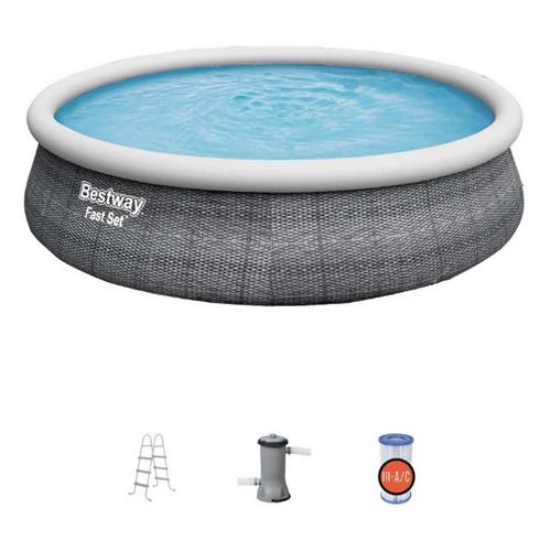 Bestway Fast Set 15' x 42" Round Inflatable Pool Set - Primary Image