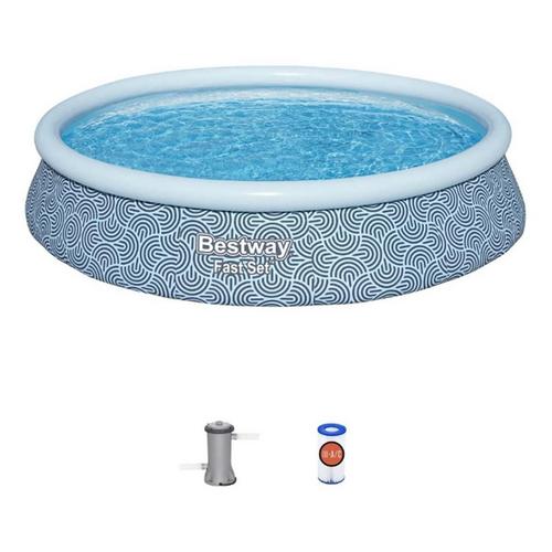 Bestway Fast Set 13' x 33" Round Inflatable Pool Set - Primary Image