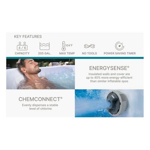 Bestway SaluSpa Ibiza Energy-Efficient AirJet Inflatable Hot Tub - Primary Image