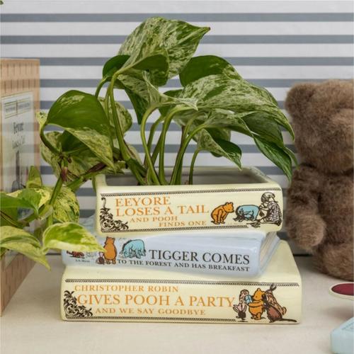 Steel Mill & Co The House At Pooh Corner Stacked Book Planter - Primary Image