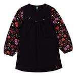 Girls' Nano Noruk Smocked Floral Long Sleeve Dress - Thumbnail 1 of 2