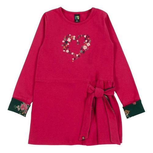 Girls' Nano Noruk Heart Garden Long Sleeve Dress - Primary Image
