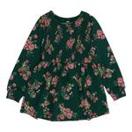 Girls' Nano Noruk Smocked Floral Garden Long Sleeve Dress - Thumbnail 1 of 2