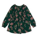Girls' Nano Noruk Smocked Floral Garden Long Sleeve Dress - Thumbnail 2 of 2