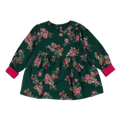 Baby Girls' Nano Noruk Smocked Floral Garden Long Sleeve Dress - Primary Image