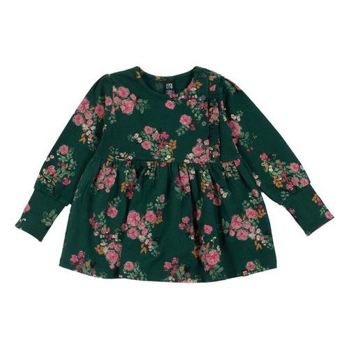 Baby Girls' Nano Noruk Smocked Floral Garden Long Sleeve Dress - Primary Image