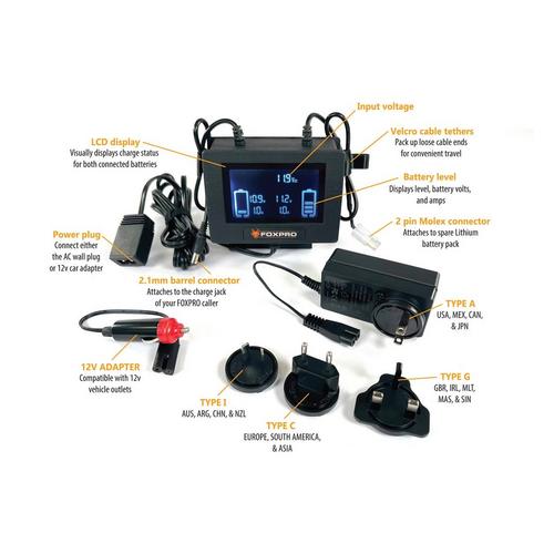 FOXPRO Universal Dual Charger - Primary Image