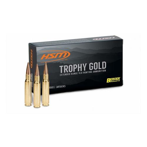 HSM Trophy Gold Berger Match Hunting VLD 7mm-08 Remington Rifle Ammunition 20 Round Box - Primary Image