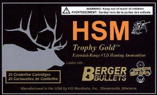 HSM Trophy Gold Extended Range 270 WSM Rifle Ammunition 20 Round Box