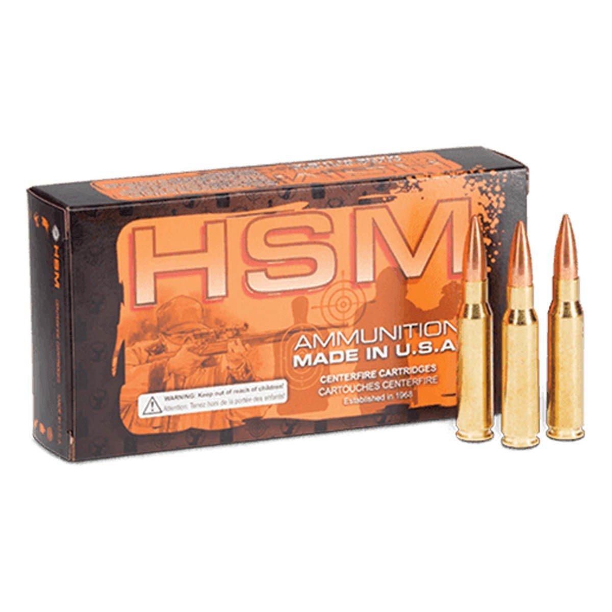 HSM Match 300 AAC Blackout Rifle Ammunition 20 Round Box