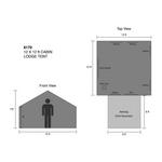 Kodiak Canvas 12x12 Canvas Cabin Lodge Tent - Thumbnail 2 of 8