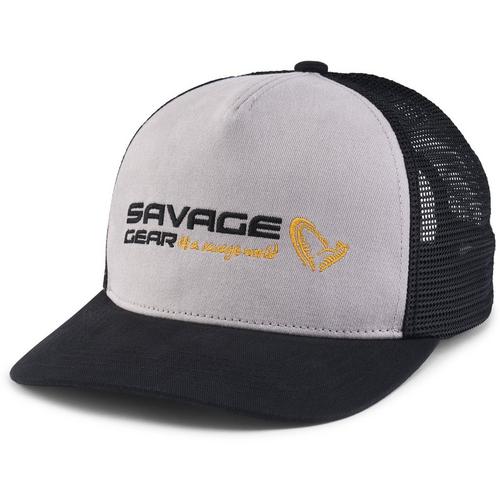 Men's Savage Gear Logo Twill Trucker Snapback Hat - Primary Image