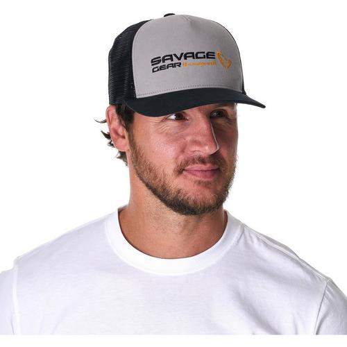 Men's Savage Gear Logo Twill Trucker Snapback Hat - Primary Image