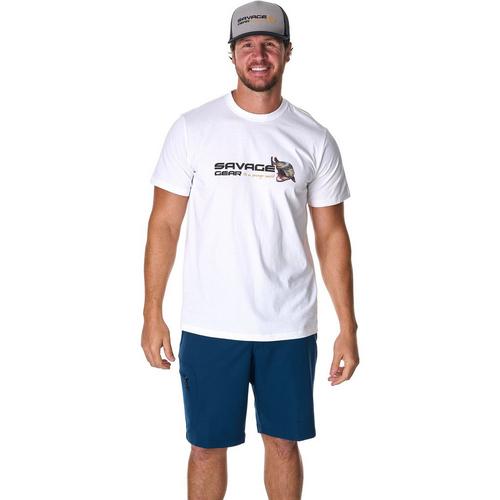 Men's Savage Gear Logo Twill Trucker Snapback Hat - Primary Image