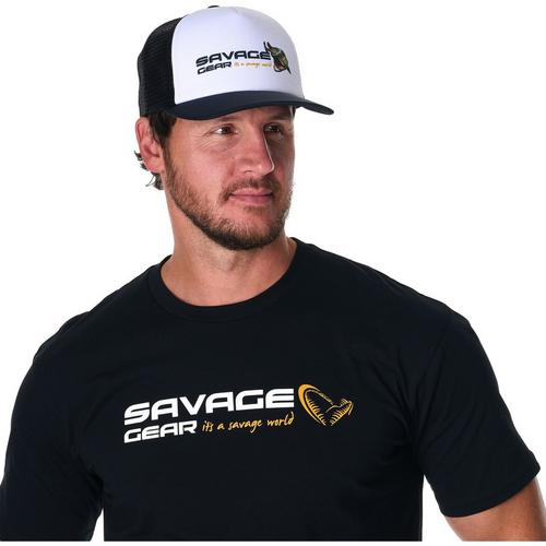 Men's Savage Gear Musky Logo Foam Trucker Snapback Hat - Primary Image