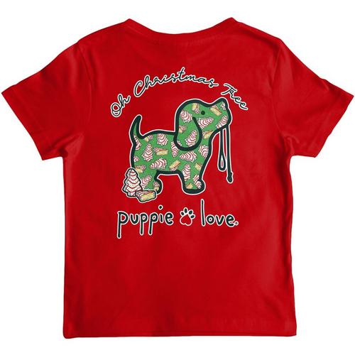 Kids' Puppie Love Tree Cake Pup T-Shirt - Primary Image