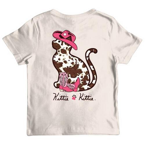 Kids' Puppie Love Cow Print Kitty T-Shirt - Primary Image