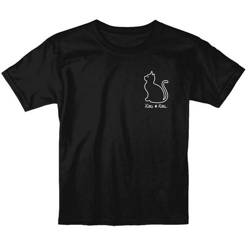 Kids' Puppie Love Scaredy Cat Pattern Kitty T-Shirt - Primary Image