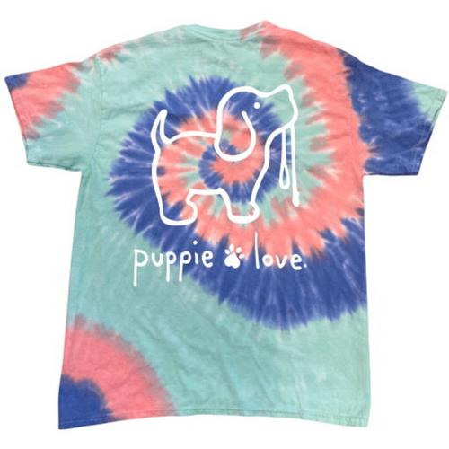 Kids' Puppie Love Taffy Tie Dye Pup T-Shirt - Primary Image