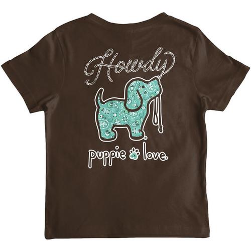 Kids' Puppie Love Howdy Bandana Pup T-Shirt - Primary Image