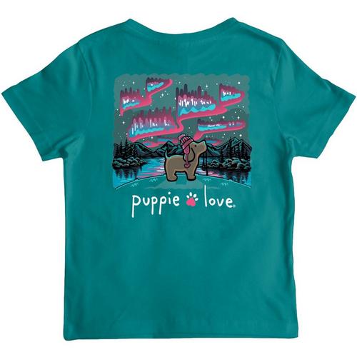 Kids' Puppie Love Northern Lights Pup T-Shirt - Primary Image