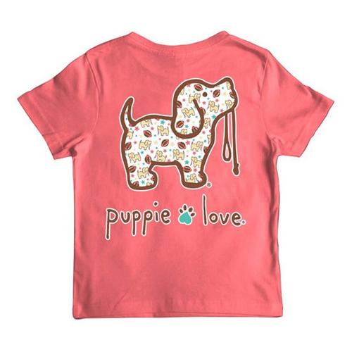 Kids' Puppie Love Football And Stars Pup T-Shirt - Primary Image