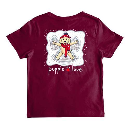 Kids' Puppie Love Snow Angel Pup T-Shirt - Primary Image