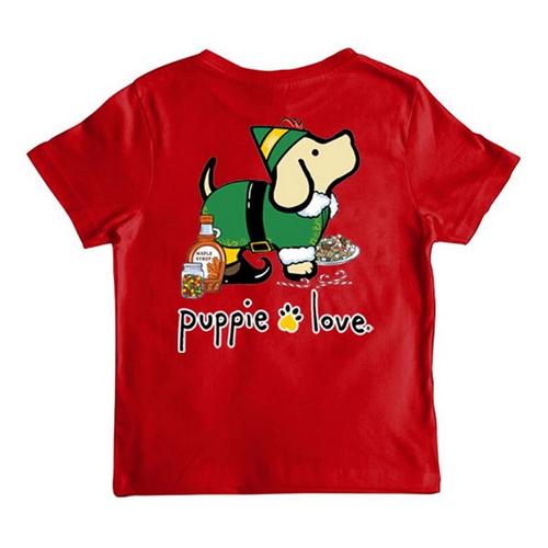 Kids' Puppie Love Christmas Elf Pup T-Shirt - Primary Image