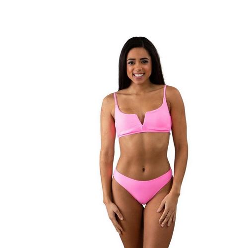 Women's Heat Swimwear V Bralette Rib Swim Bikini Top - Primary Image