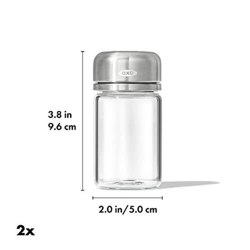 OXO Good Grips Glass Adjustable Salt and Pepper Shakers - Primary Image