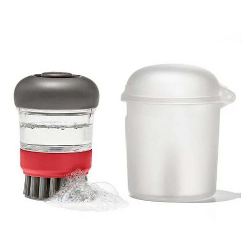 OXO Outdoor Soap Dispensing Dish Brush With Storage Case - Primary Image