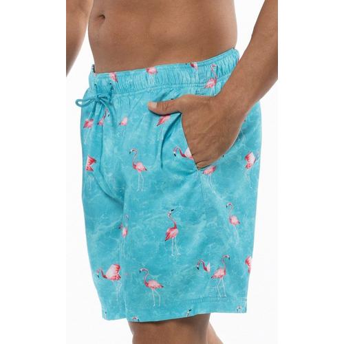 Men's U.S. Apparel Flamingo Swim Trunks - Primary Image