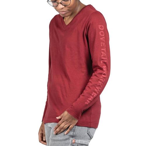 Women's Dovetail Workwear Go To Essential Long Sleeve V-Neck T-Shirt - Primary Image